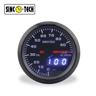 2 Inch 52mm LED Display Digit 7 Color Backlight High Speed Oil Press Gauge PM Motor Gauge Stepper Motor Gauge