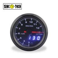 2 Inch 52mm LED Display Digit 7 Color Backlight High Speed EXT Temperture Gauge PM Motor Gauge Stepper Motor Gauge