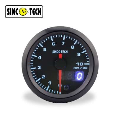 2 Inch 52mm LED Display Digit 7 Color Backlight High Speed Rpm Tachometer Gauge PM Motor Gauge Stepper Motor Gauge 636