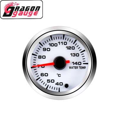 DRAGON GAUGE Pointer 12V 2 inch 52mm Car Modification Gauge 40~140 Water Temperature Gauge car meter